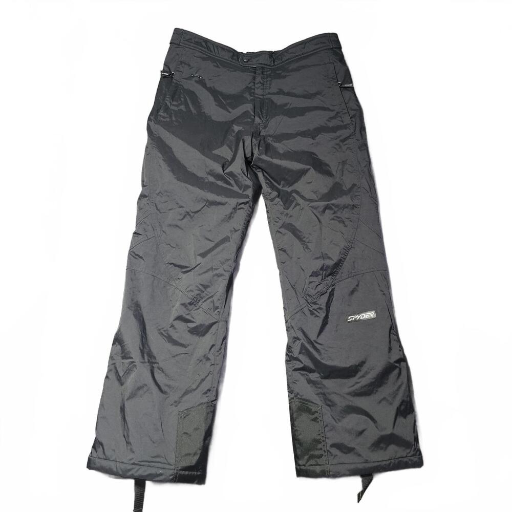 Spyder Men's Black Ski Snow Pants XL Waterproof Nylon Snowboard Snow Insulated